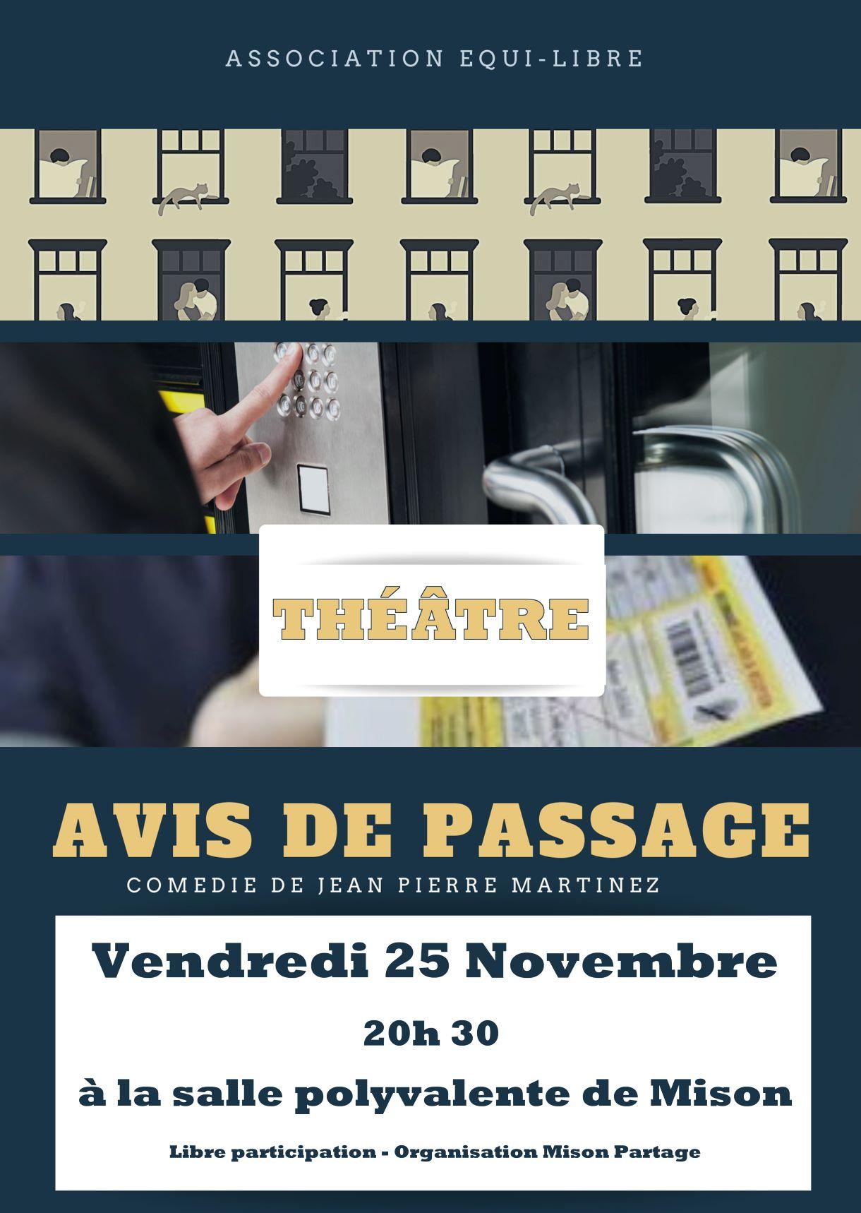 Affiche avis de passage 1