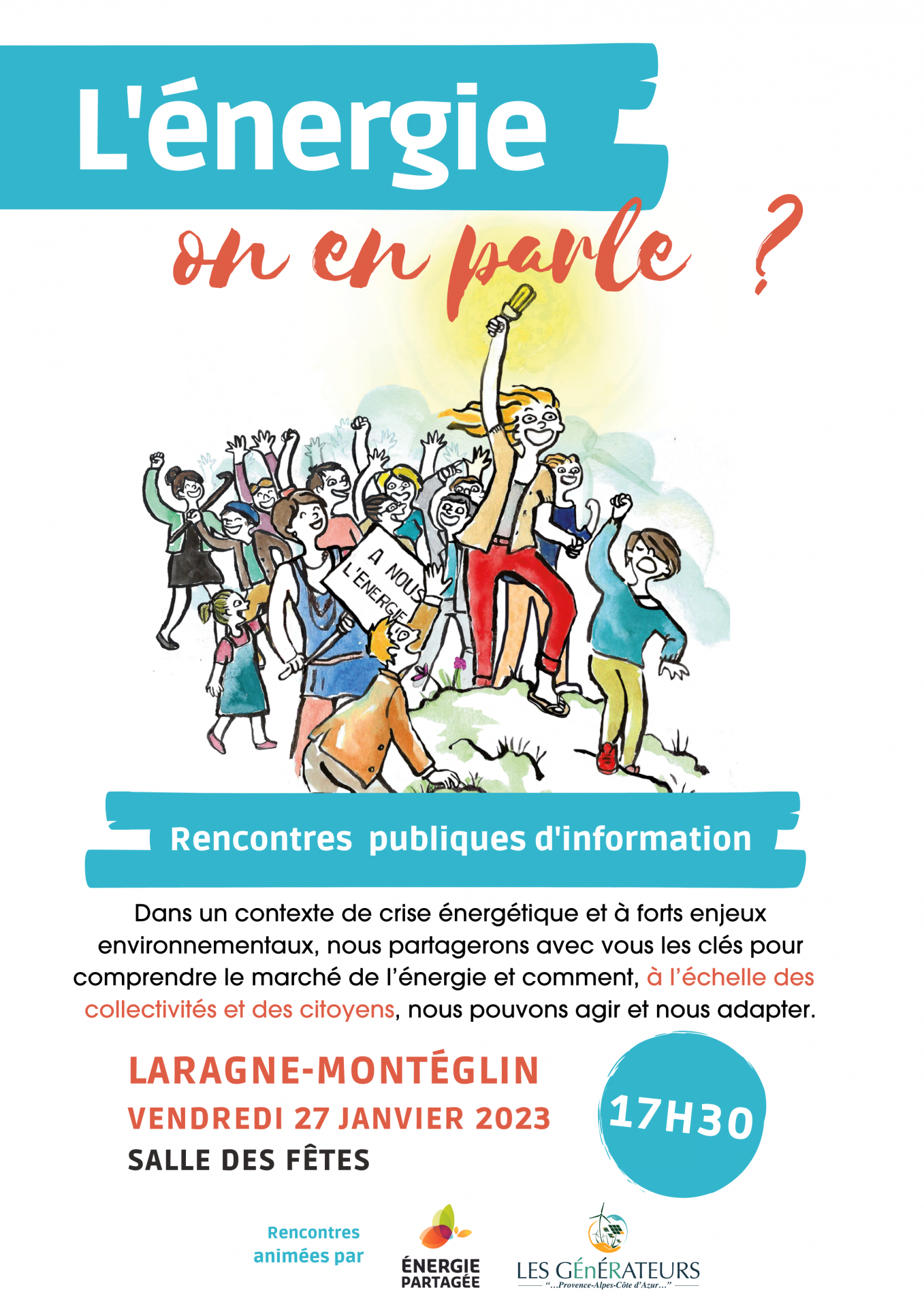 Affiche reu publique laragne