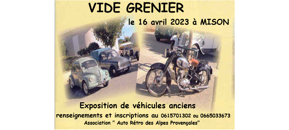 Flier vide grenier 2023