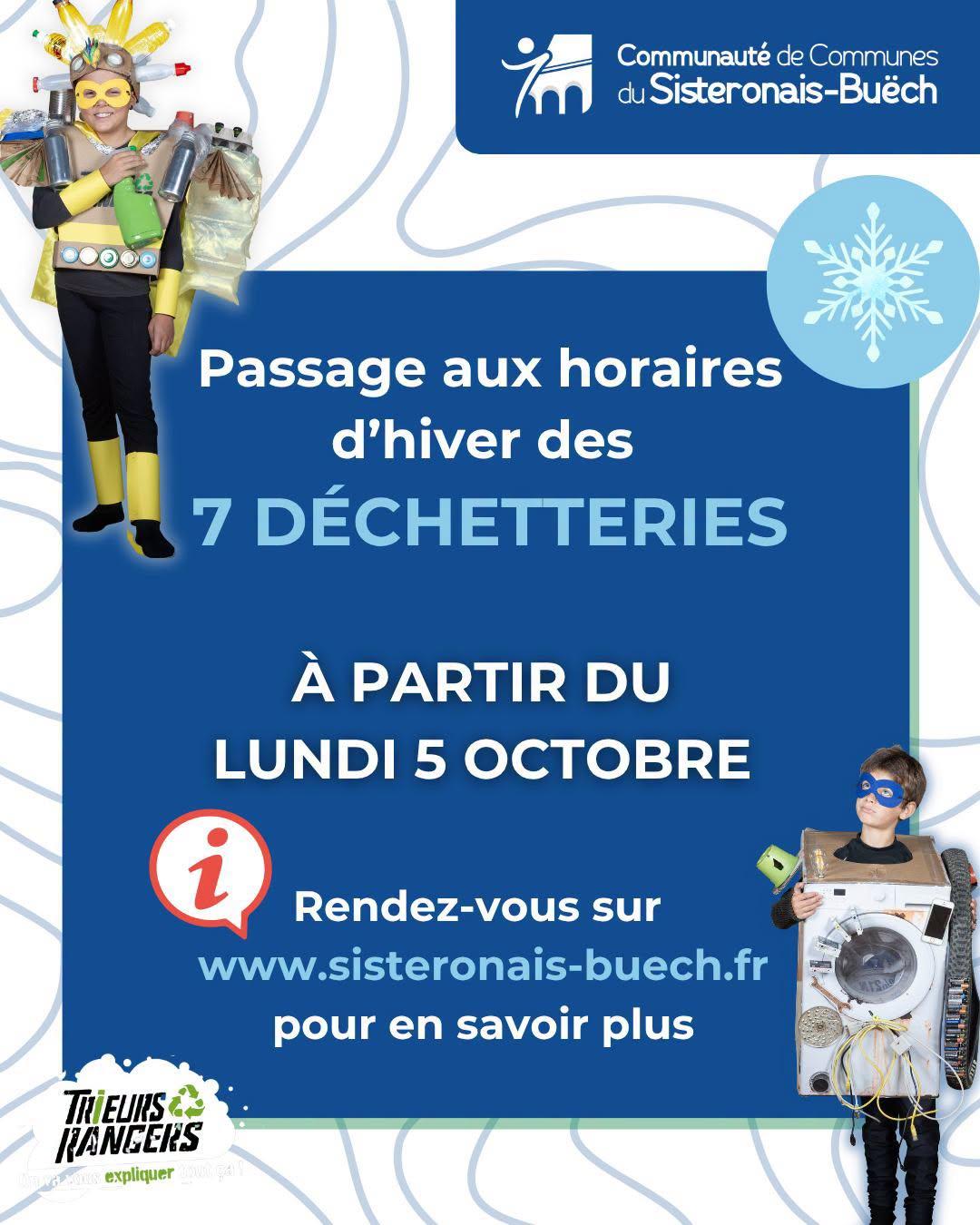 Passage horaires dhiver 2026