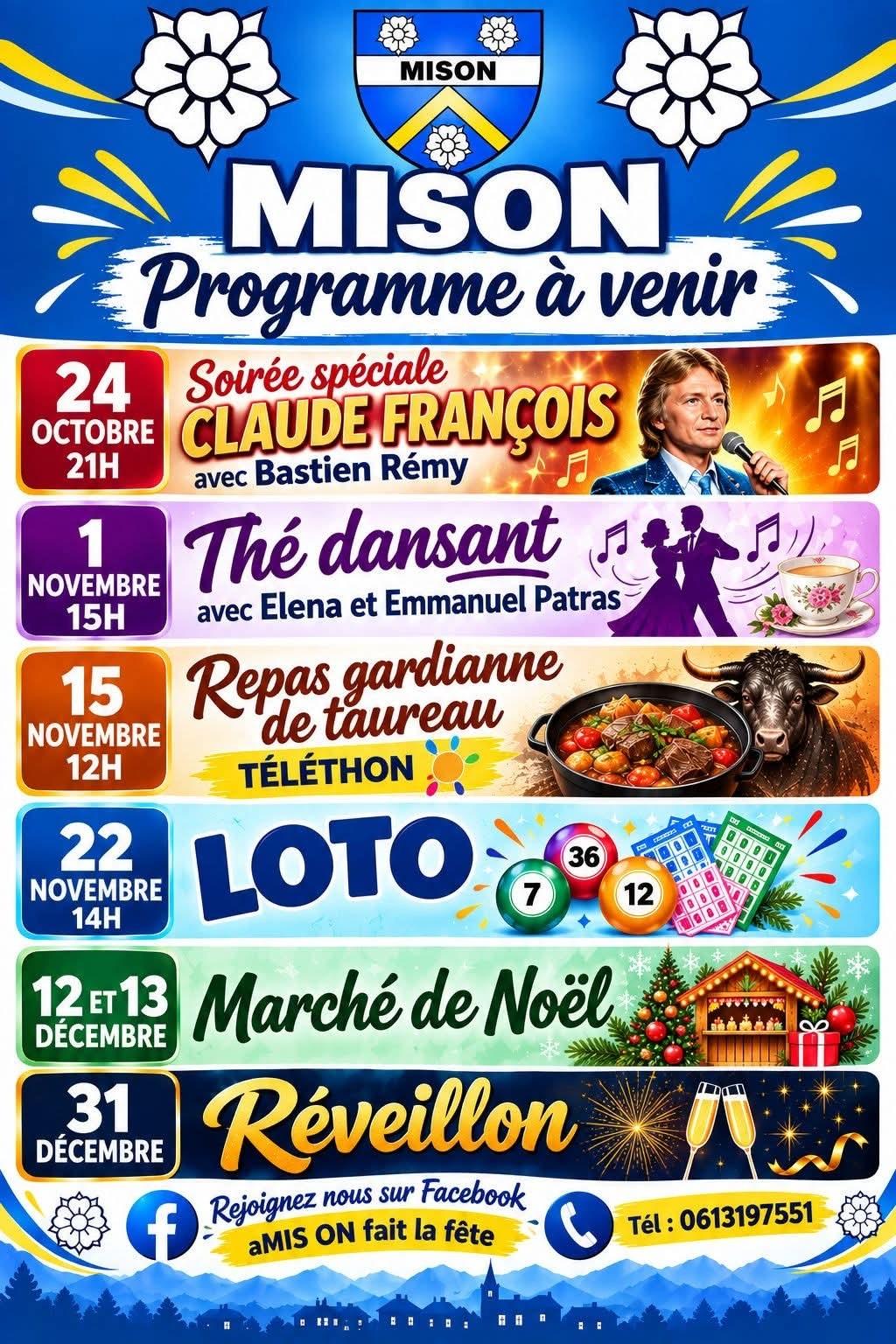 Programme festivites 4eme trimestre